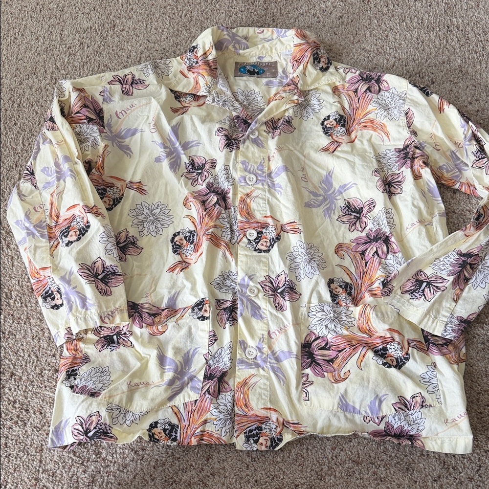 Rare Vintage PJ Salvage Button-Up Shirt Size Small